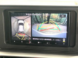 【パノラミックビューモニター】専用のカメラにより、上から見下ろしたような視点で360度クルマの周囲を確認することができます☆死角部分も確認しやすく、狭い場所での切り返しや駐車もスムーズに行えます。