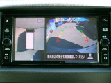 アラウンドビューモニター。クルマを上空から見下ろしているかのような映像で、駐車の際、周囲の安全を確認できます!