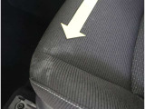 シートに汚れがあります。