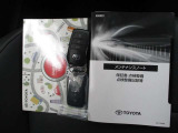 メンテナンスノート付きです。過去の整備記録を確認したり、お車の状況にあった整備をすることに役立ちます。
