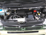自慢のエンジンはパワードbyHONDAです。精度とバランスにこだわって、低回転からスムースなパワーを発揮します。