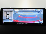 バックカメラの画像です。ガイドラインがスムースな車庫入れをサポートいたします。車庫入れの安心感がアップしますね。