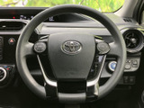 手元に複数のスイッチが備わり、運転姿勢を保ちながら各種操作を行いやすい構成です。握った際にもボタンの位置を把握しやすく、日常の運転を便利にサポートします。