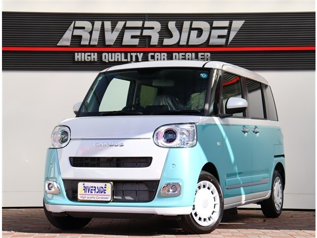 ムーヴキャンバス ストライプス G 届出済未使用車両側電動スライドアイドリン
