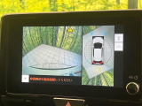 【パノラミックビューモニター】専用のカメラにより、上から見下ろしたような視点で360度クルマの周囲を確認することができます☆死角部分も確認しやすく、狭い場所での切り返しや駐車もスムーズに行えます。