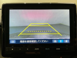 リバースギアに入れるだけで後方の表示へ切り替わります。夜間や雨の日の駐車も楽になりますよ。