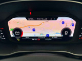 バーチャルコックピットに地図画面を拡大表示しました。