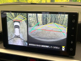 【パノラミックビューモニター】専用のカメラにより、上から見下ろしたような視点で360度クルマの周囲を確認することができます☆縦列駐車や幅寄せ時に活躍してくれます♪