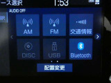 【Bluetooth機能付き】・・・ハンズフリー機能とスマートフォンにインストール済の音楽を聴くことができます。