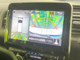 【アラウンドビューモニター】専用のカメラにより、上から見下ろしたような視点で360度クルマの周囲を確認することができます☆死角部分も確認しやすく、狭い場所での切り返しや駐車もスムーズに行えます。