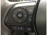 運転中目線を変えずにオーディオの操作ができるステアリングスイッチです