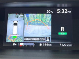 【アラウンドビューモニター】専用のカメラにより、上から見下ろしたような視点で360度クルマの周囲を確認することができます☆死角部分も確認しやすく、狭い場所での切り返しや駐車もスムーズに行えます。