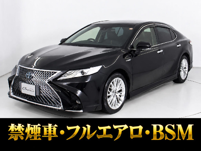 カムリ 2.5 G レザーパッケージ E-Four 4WD 黒本革 レーダーC プリクラ BSM LED