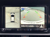 アラウンドビューモニターです☆車の前後左右にカメラがついており駐車時には上から車を見たような画面が見れますので、4方向の状況を確認することができる便利な機能です☆