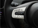 ハンドルにオーディオ操作用スイッチを備え、手を放さずに操作可能。安全性と利便性を両立しています。