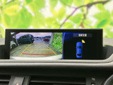 後方の映像に加えて車両周辺を示す表示もあり、駐車時に後方や周囲の状況を確認する際に役立ちます。画面上のガイドも確認でき、駐車スペースへの出し入れをサポートしてくれる装備です。
