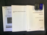 メンテナンスノート、取扱説明書、スペアキーもあります