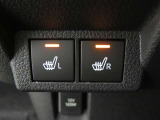 運転席・助手席にはシートヒーター機能が内蔵されています。暖房が効いてくる前に暖かくなる嬉しい装備です。
