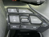 クルーズコントロール機能が付いています。 速度を設定するとアクセルを踏まなくても一定の速度で走ることができます。  高速道路ではとても便利な装置なんです。