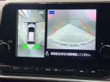 【アラウンドビューモニター】車を上から見下ろしているかのような映像で周囲の状況がひと目で確認、狭い駐車場に駐車するときも安心です♪