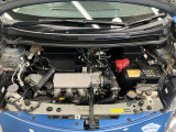 エンジンルームもクリーニング済みできれいですよ。日産の整備士がしっかりと丁寧に点検していますので安心してお乗りいただけます