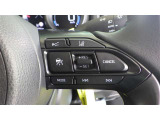 レーダークルーズコントロール(全車速追従機能付)付きです。車速に応じて追従支援してくれるので、ロングドライブも快適です