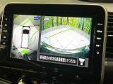 【アラウンドビューモニター】専用のカメラにより、上から見下ろしたような視点で360度クルマの周囲を確認することができます☆死角部分も確認しやすく、狭い場所での切り返しや駐車もスムーズに行えます。