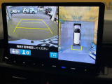 【マルチビューカメラシステム】専用のカメラにより、上から見下ろしたような視点で360度クルマの周囲を確認することができます☆死角部分も確認しやすく、狭い場所での切り返しや駐車もスムーズに行えます。