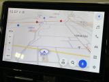 【10.5インチナビ】高級感とインパクトのある大画面ナビを装備。各種オーディオ操作はもちろん、スマホ連携もできる利便性の高いナビです♪