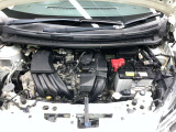 エンジンルームもクリーニング済みできれいですよ。日産の整備士がしっかりと丁寧に点検していますので安心してお乗りいただけます