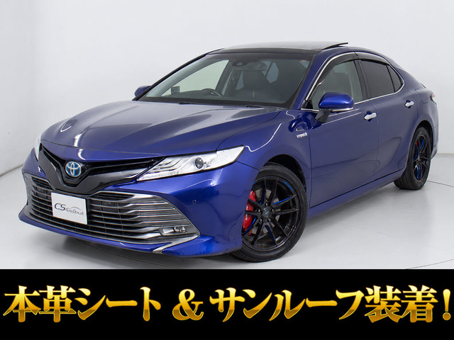 カムリ 2.5 G レザーパッケージ 希少パノラマルーフ BSM黒革シートヒーター