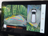 【パノラミックビューモニター】専用のカメラにより、上から見下ろしたような視点で360度クルマの周囲を確認することができます☆死角部分も確認しやすく、狭い場所での切り返しや駐車もスムーズに行えます。