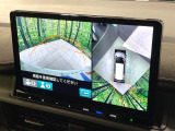 【マルチビューカメラシステム】専用のカメラにより、上から見下ろしたような視点で360度クルマの周囲を確認することができます☆死角部分も確認しやすく、狭い場所での切り返しや駐車もスムーズに行えます。