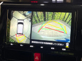 【パノラミックビューモニター】専用のカメラにより、上から見下ろしたような視点で360度クルマの周囲を確認することができます☆死角部分も確認しやすく、狭い場所での切り返しや駐車もスムーズに行えます。