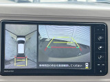 【パノラマモニター】専用のカメラにより、上から見下ろしたような視点で360度クルマの周囲を確認することができます☆死角部分も確認しやすく、狭い場所での切り返しや駐車もスムーズに行えます。
