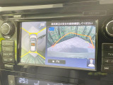 【アラウンドビューモニター】専用のカメラにより、上から見下ろしたような視点で360度クルマの周囲を確認することができます☆死角部分も確認しやすく、狭い場所での切り返しや駐車もスムーズに行えます。