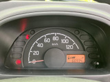 速度計と燃料残量の表示がひと目で確認しやすく、運転中に必要な情報を把握しやすいメーターまわりです。表示がシンプルにまとまり、日々の移動や仕事での使用時にも視線を向けやすい実用的な配置です。