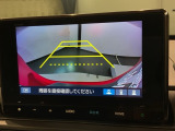 リバースギアに入れるだけで後方の表示へ切り替わります。夜間や雨の日の駐車も楽になりますよ。