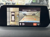 後方映像に加えて車両周囲を上から見た表示も確認でき、駐車時の位置合わせをサポートします。ガイド線も表示されるため、駐車スペースへ入れる際に周囲を確認しながら操作できます。