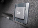 アクセサリーコンセント(AC100V・1500W)を設置しております!AC100Vで消費電力の合計が1500W以下の電気製品の使用が可能になり、アウトドアや災害時に重宝します♪