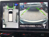アラウンドビューモニター。上空から見下ろしているような映像で、スムースな駐車をサポートします。