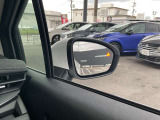 後側方衝突防止支援システムと後側方車両検知警報が付いています!車両の後ろ側方の死角に車が居る場合にドアミラーのランプが点灯し、注意を促して補正してくれます!車線変更などのときにとても便利ですね!