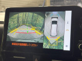 【パノラミックビューモニター】専用のカメラにより、上から見下ろしたような視点で360度クルマの周囲を確認することができます☆死角部分も確認しやすく、狭い場所での切り返しや駐車もスムーズに行えます。