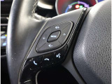 ステアリングスイッチ付き。前方から目を離すことなく操作することが可能です。