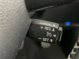 クルーズコントロール機能が付いています。 速度を設定するとアクセルを踏まなくても一定の速度で走ることができます。  高速道路ではとても便利な装置なんです。