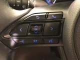 【ステアリングスイッチ】左です。ハンドルから手を離さず、運転に集中したまま手元でオーディオ操作等ができます。
