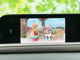 画面にテレビ映像を表示でき、停車中の休憩時間などに番組を視聴できます。操作メニューも画面端にあり、映像を楽しみたい場面で活用できる便利な装備です。