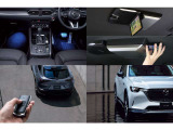 フットランプイルミネーションやアルミペダル、リアシートモニターやリモコンエンジンスターター、エクステリアパーツまで純正オプションもご提案が可能です。