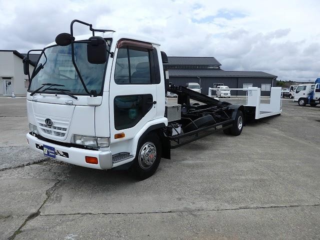 中古車 日産ディーゼル コンドル セルフローダー 極東フラトップ 積載車 36 166km ホワイト 茨城県 368万円 中古車情報 中古車検索なら 車選び Com